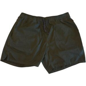 Zanerobe Men's Army Green Drawstring Shorts Elastic Waist Inseam 5” Size 36